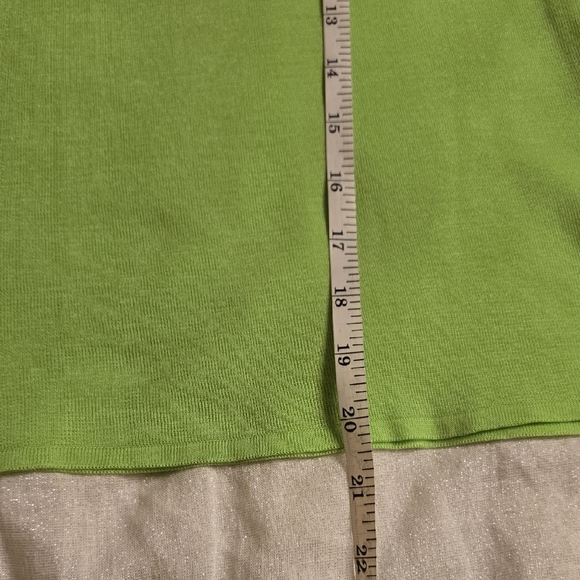 Ming Wang 2 Pieces Black and Green Blazer with Floral Lace And Top - Picture 9 of 15